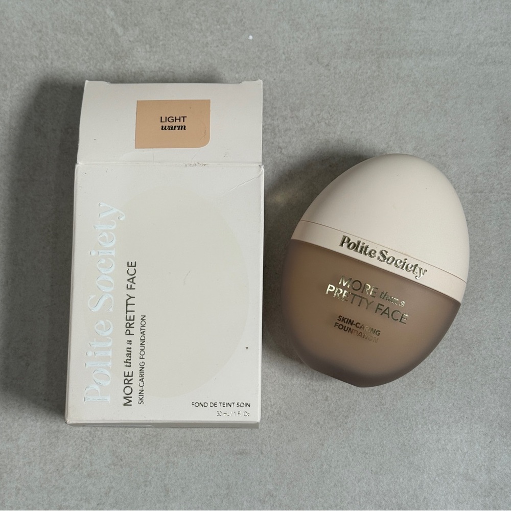 Polite Society More Than A Pretty Face Foundation Light Warm New